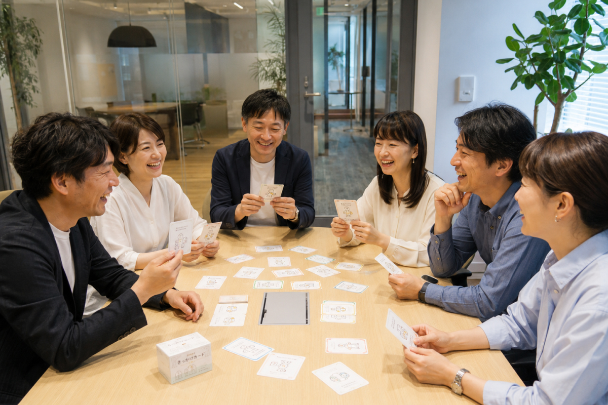 チームで話し合う様子